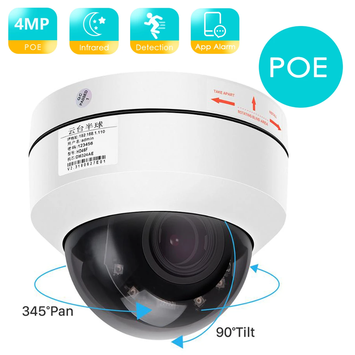 Besder 5mp/2mp Ptz Dome Camera 4x Optical Zoom Pan/tilt Ip Camera Outdoor  Home Security Camera Cctv Home Surveilance Xmeye Cctv - Ip Camera -  AliExpress