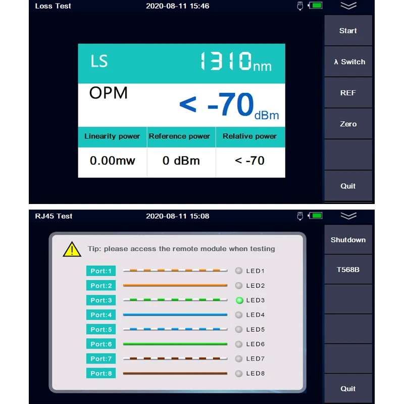 980EXT Pro mini OTDR Reflectometer with OPM OLS