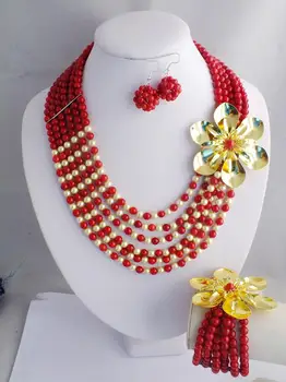 

2019-9-26# New Design Nigerian African Wedding Necklace Set