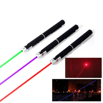 

5MW 532nm Red Purple green Laser Laser Pointer Mini Powerful Presenter Remote Lazer (Batteries not included)