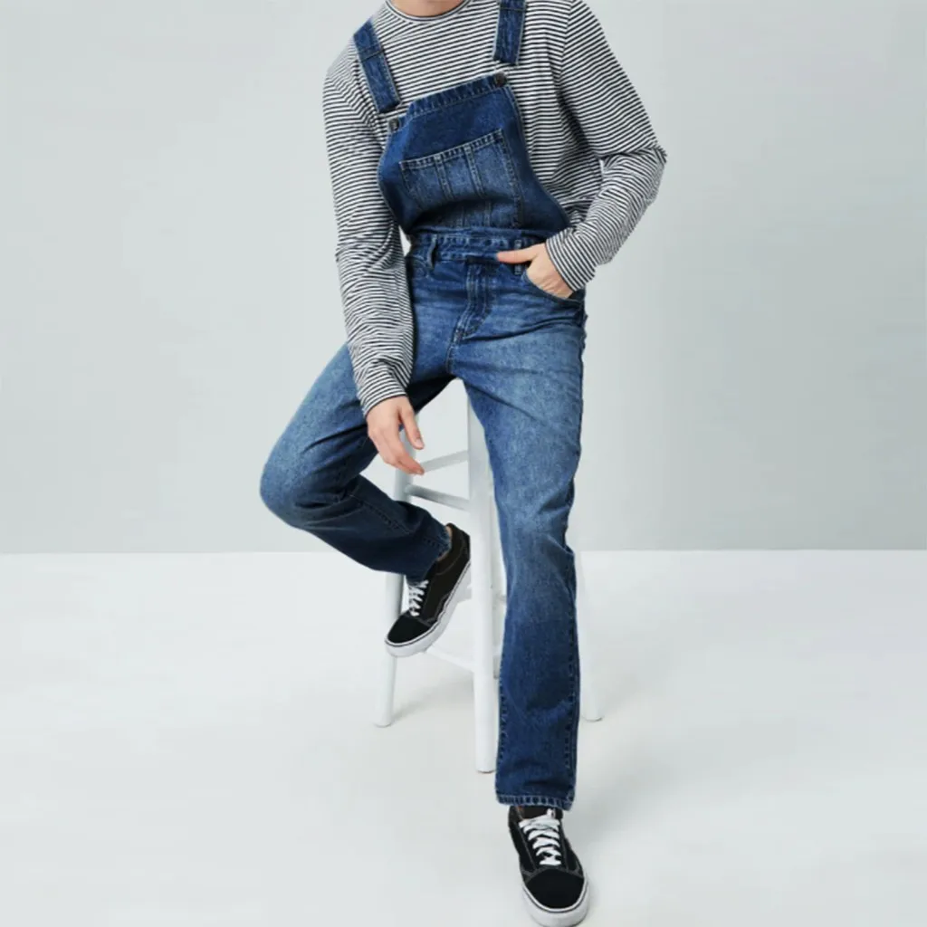 Модные мужские рваные обтягивающие джинсы, комбинезоны, уличная одежда, комбинезон с карманами на подтяжках, джинсовые штаны, комбинезоны