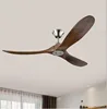 60 70 Inch Large Ceiling Fan Only Remote Control DC Motor Reverse Wood Blades Fans Lighting High Quanlity Design Wooden Fans 3