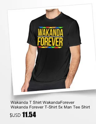 Футболка Wakanda, футболка с графикой Wakanda Forever, футболка большого размера из 100 хлопка, Милая футболка с коротким рукавом для мужчин, графическая футболка