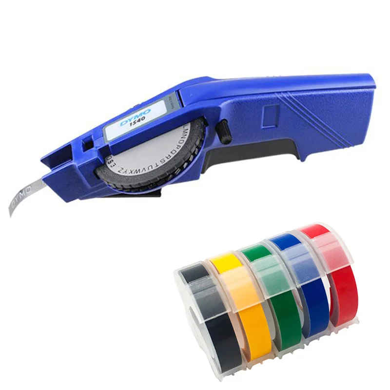 Dymo 1540 3D тиснение ручной принтер этикеток ручные принтеры для 12 мм пластмассовые