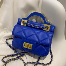 

Quilted Shoulder Crossbody Messenger Bags with Hard Short Handle for Women 2022 PU Leather Luxury Brand Chain Handbags Purses