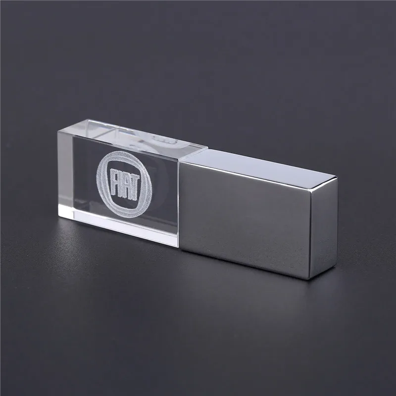 JASTER fiat kristal+ металлический USB флеш-накопитель, флеш-накопитель, 4 ГБ, 8 ГБ, 16 ГБ, 32 ГБ, 64 ГБ, внешний, opslag, geheugenkaart u schijf USB 2,0 - Цвет: White
