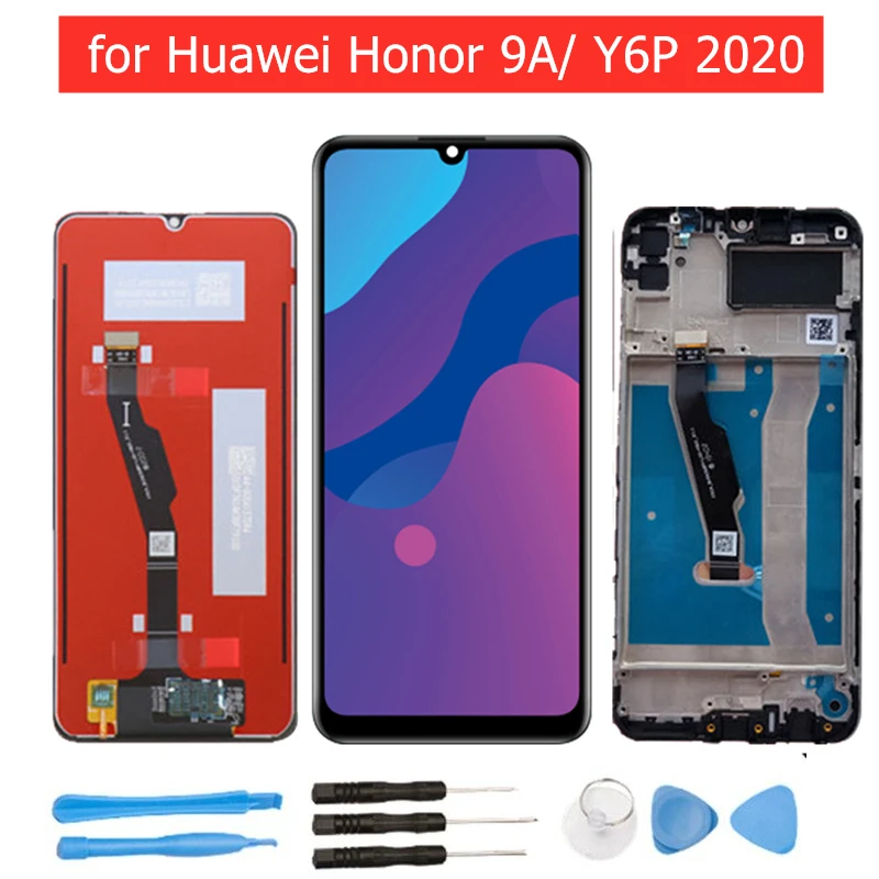 Для Huawei Honor 9A/ Y6P 2020 ЖК дисплей с рамкой сенсорный экран дигитайзер сборка Запасные