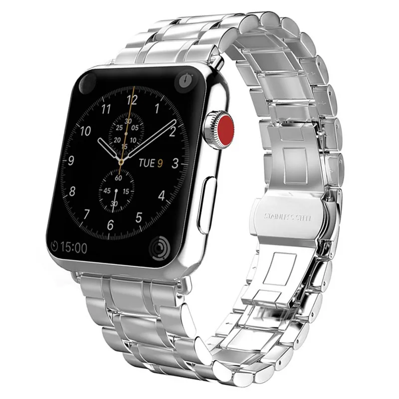 Браслет со звеньями, ремешок для Apple watch, 5 лент, Ремешки для наручных часов iWatch Seires 1, 2, 3, 4, 44 мм, 40 мм, 42 мм, 38 мм, аксессуары для браслетов