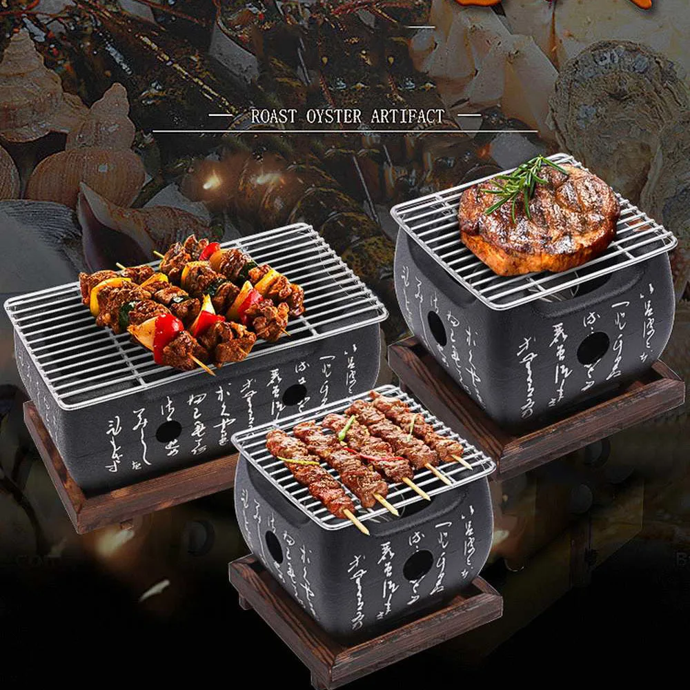 

Japanese Korean Barbecue Grill Food Carbon Furnace Barbecue Stove Cooking Oven Alcohol Grill Household BBQ Tools