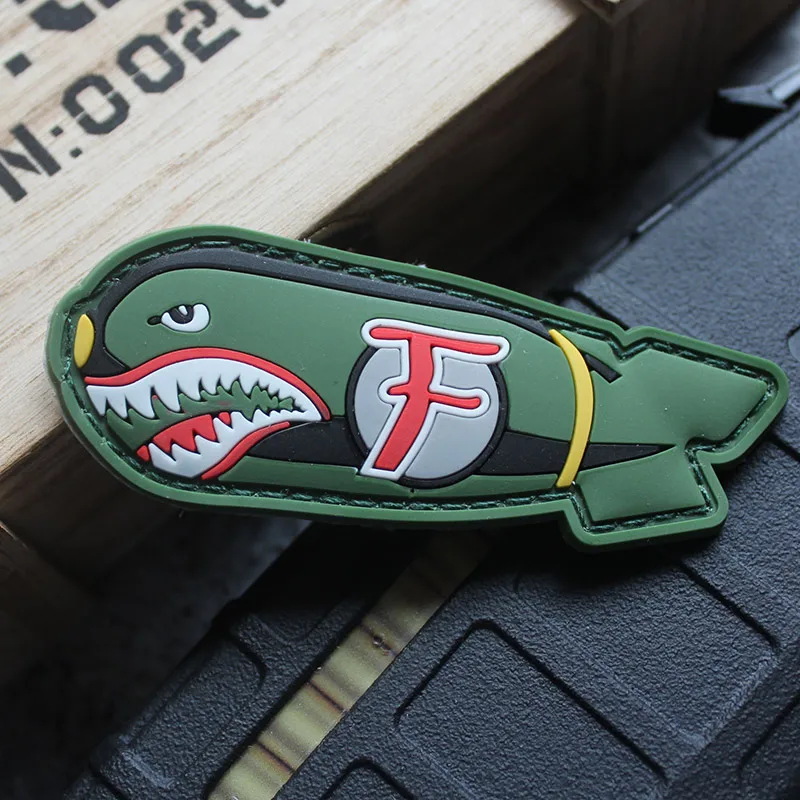 M1911 пистолет Magic Seal Arm Octopus Shark BOM Exit ПВХ стерео капля пластиковая печать нашивка с надписью Seal