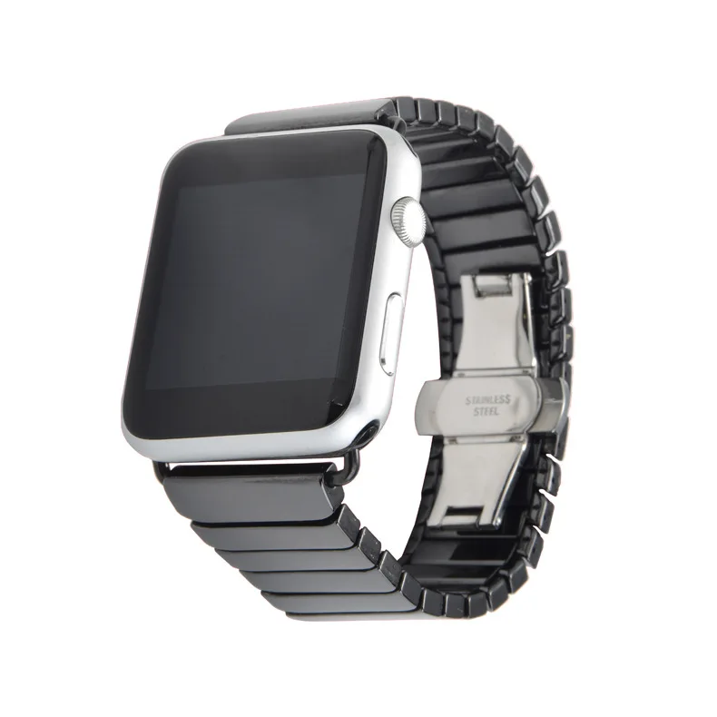 CACKOIE Apple Watch Series 5 4 3 2 1 керамический глянцевый ремешок для мужчин/женщин ремешок, модная текстура ремешок аксессуары