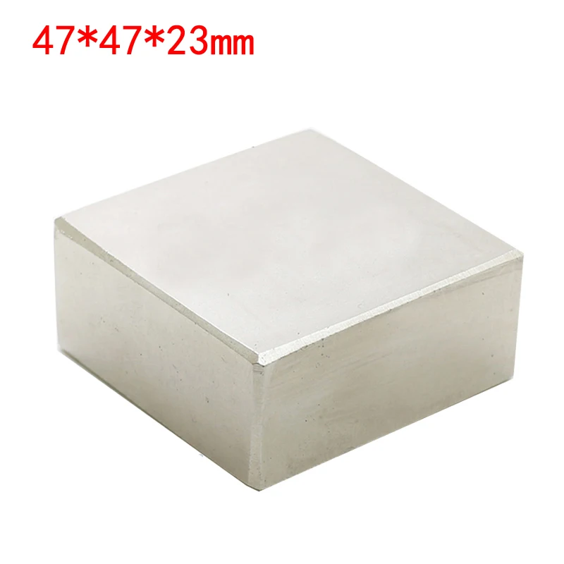 47x47x23mm Медленный водяной газовый счетчик неодимовый магнит 40*40*20 мм супер сильные N52 Магниты редкоземельные никелевые пластины поверхности - Цвет: 47x47x23mm
