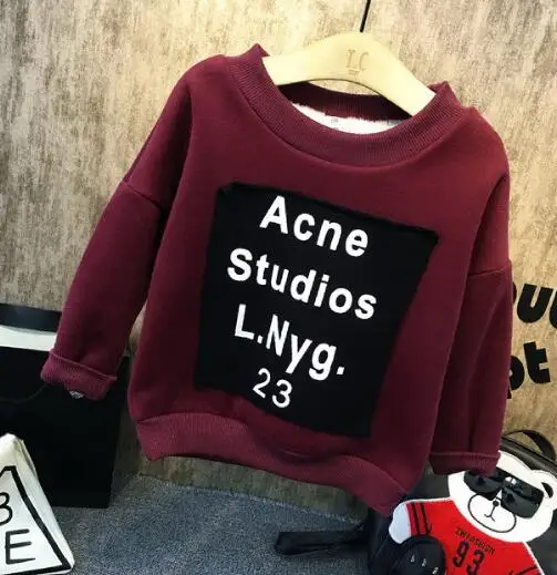 Sweater Зимний тренировочный костюм для мальчиков Одежда для мальчиков комплект для мальчиков толстый искусственная кожаная куртка+ Толстовка+ джинсы 3 предмета в комплекте, шт./компл. мальчиков Спортивный комплект 2-6years - Цвет: Sweater