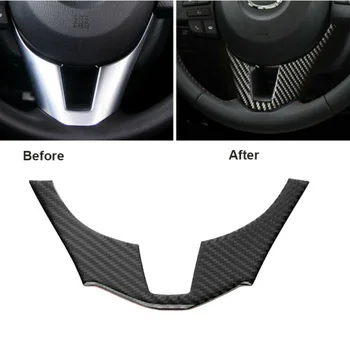 

Cover Steering Wheel Trim Cover For MAZDA 3 Axela 2014-2016 1pcs Trim Brand new