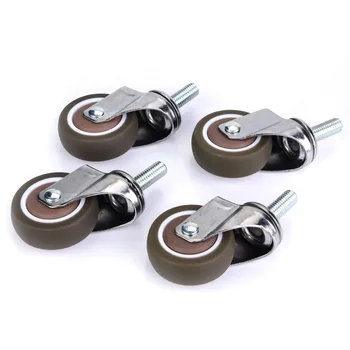 

4pcs 2in Universal TPE Rubber Caster Wheel for Medical Equipment Trolley Furniture