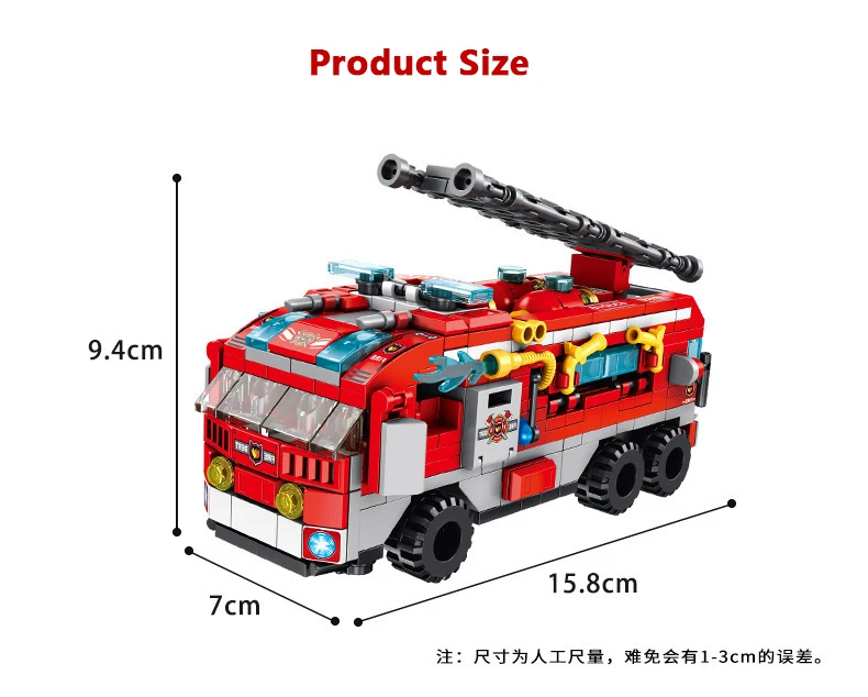 12в1 трансформация города инженерные пожарные строительные блоки для грузовиков техника сборные Кирпичи Модель мальчик подарок DIY игрушка для детей