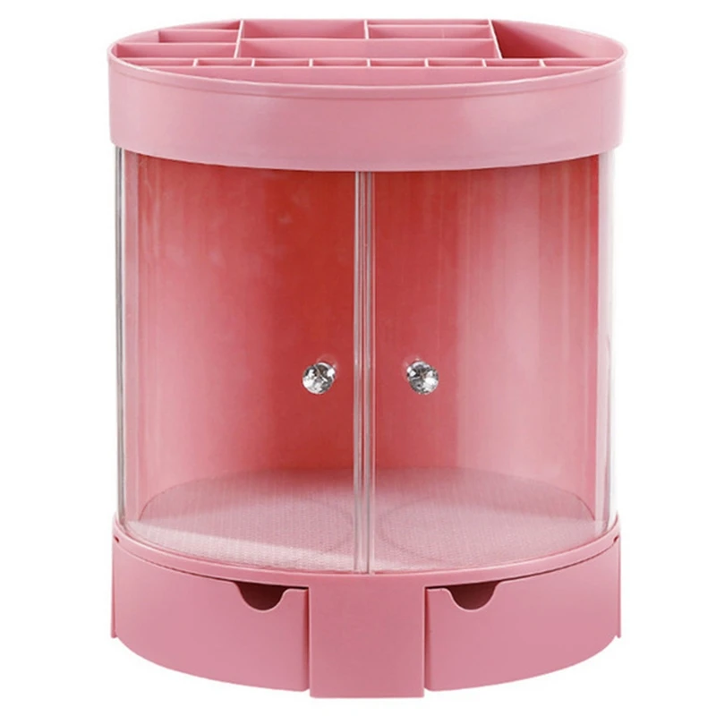 

Desktop Dressing Table Dust-Proof Cosmetic Storage Rack Lipstick Jewelry Case Holder Display Stand Cosmetic Box Makeup Organizer