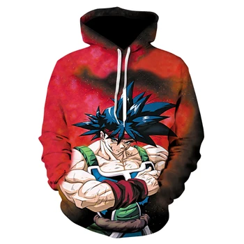

Men's 3D cartoon dragon ball printed long-sleeved sports hoodies are fashionable for men and women in autumn 2019