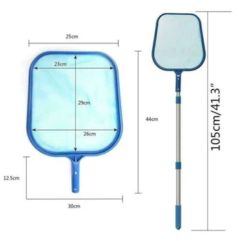 

SWIMMING POOL NET LEAF SKIMMER WITH TELESCOPIC POLE INTEX POOLS AND SPAS Plastic