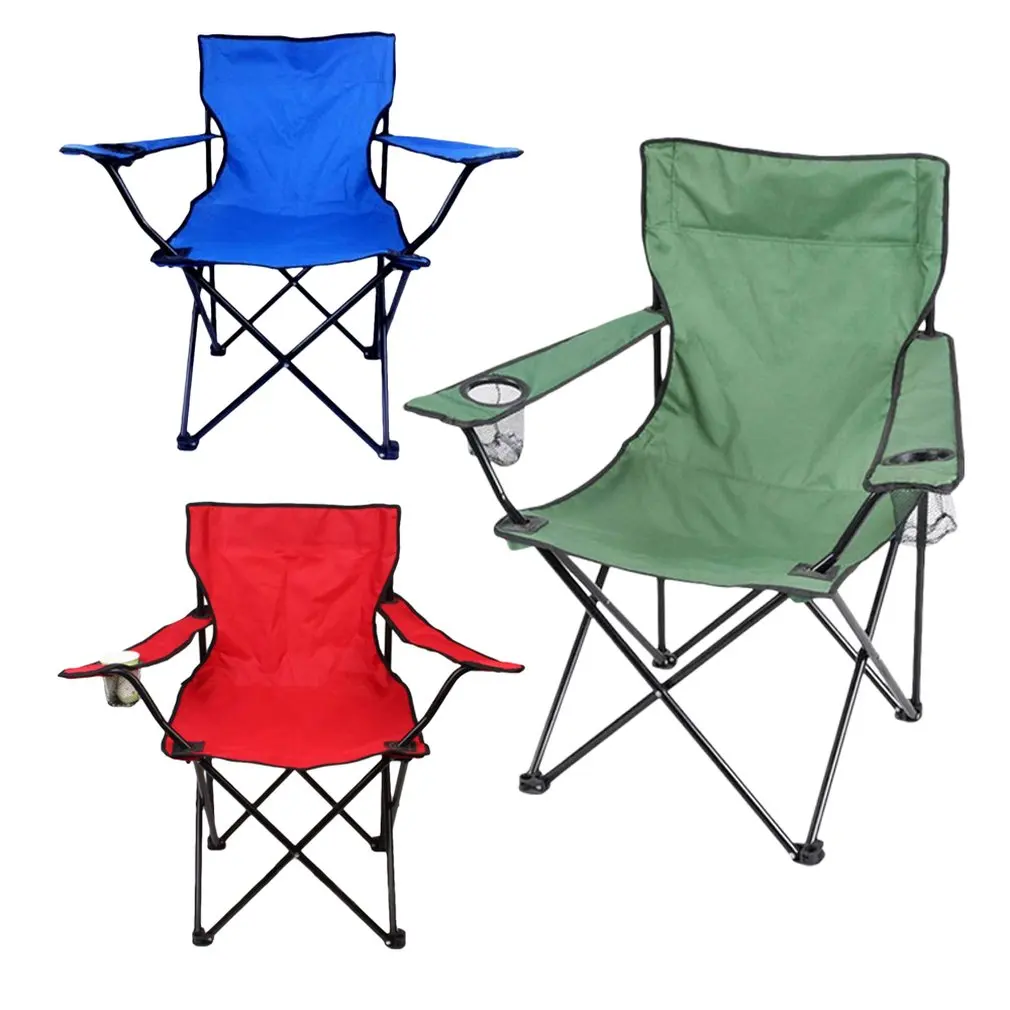 Canvas Plus Steel Engineering Design Leather With Armrests Outdoor Conjoined Chair Folding Chair Beach Chair Fishing Chair