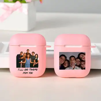 

Beauty Cute Best Friends TV Show Air pods Cover For Airpods 2 Case Headphone Accessories For Airpod Cases Silicone Light Pink