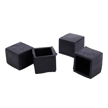 

4pcs 25x25mm Square Floor Protector Table Chair Foot Leg End Tip Pad