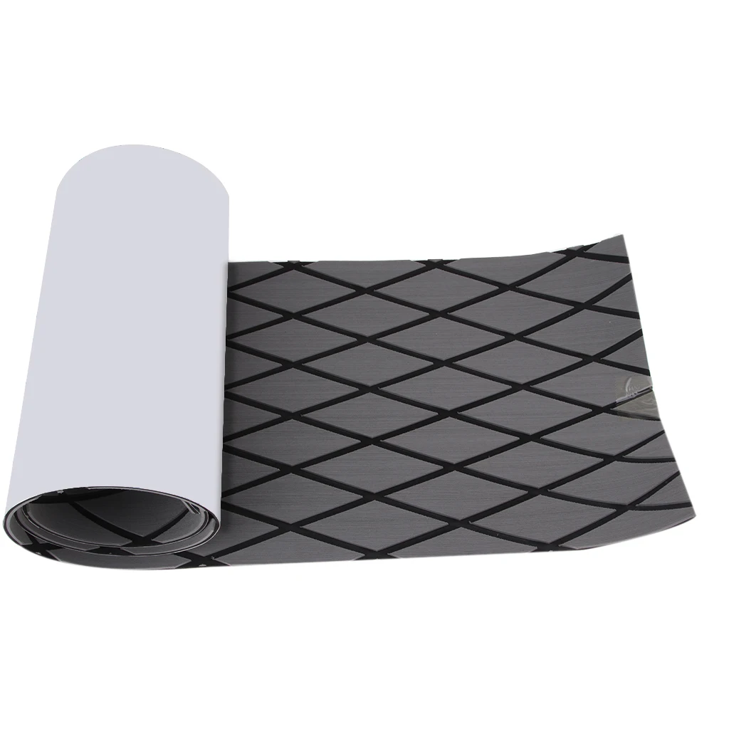 1 Pcs Cross Style EVA Foam Teak Sheet Boat Flooring Boat Decking Self-Adhesive Pad 190x35x0.6 cm