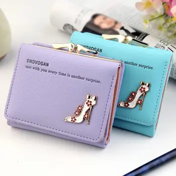 

Female Wallet Short High Heel Pattern Women Wallets Wallets Purses Card Clutch