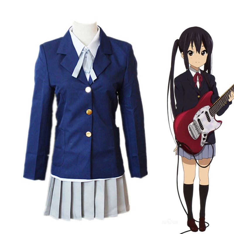 2020 аниме K-ON! Косплей Hirasawa Yui Akiyama Mio японская школьная форма для девочек костюм на