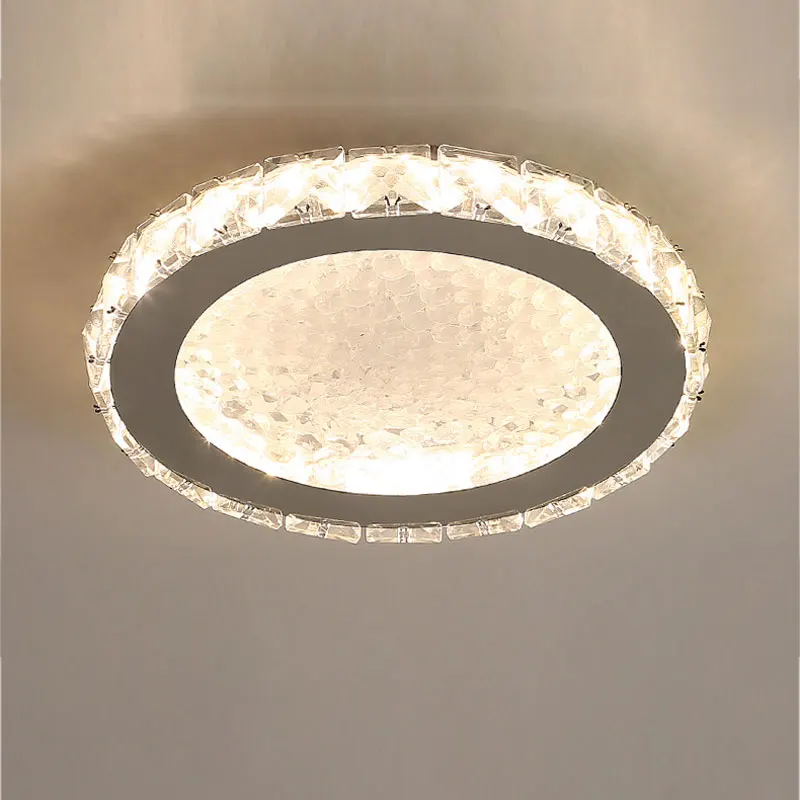 Amber Crystal Современные хрустальные светильники-люстры домашнего освещения ledlamp гостиная спальня plafonnier круглая светодиодная люстра lampadari светильники - Цвет абажура: Amber Crystal