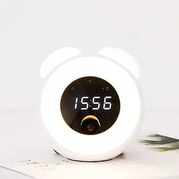 

LED Digital Alarm Clock Clocks with Luminous Snooze function watch Human Body Induction cute Kids alarm clock bright adjustment3