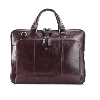 

Oil Wax Cowhide Men Crossbody Tote Briefcase Handbag Male Top Handle Bag Genuine Leather Single Shoulder Messenger Business Bags