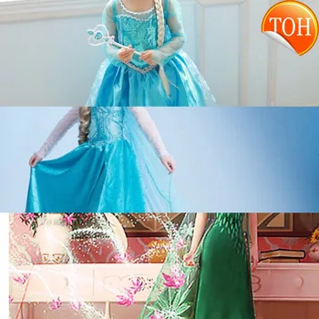 

Girls Carnival Dress Kids Snow White Cosplay Costume Baby Girl Princess Dress Rapunzel Aurora Dresses