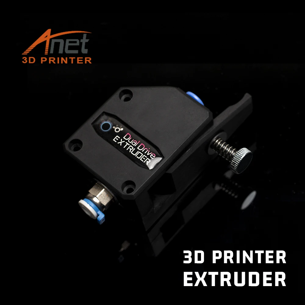 

New 3D Printer MK8 Dual Driver Extruder 1.75mm Filament Dual Extruder For Ender 3 CR10 3D Printer Extruder Replacement