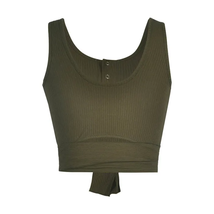 Women Tops Sleeveless Slim Fit Solid Color Pullover Casual Tops for Summer JS25