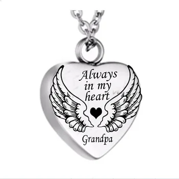 

A pendant necklace commemorating the ashes of a pet