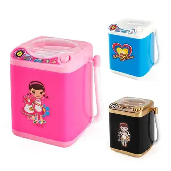 

Mini Electric Washing Machine Furniture Dollhouse Toys Small Appliances Toys Accessories Makeup Brushes Cleaning Tools