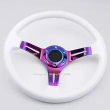 14 дюймов/350 мм JDM ABS Neo хром полированная нержавеющая сталь Drift спортивные Рули