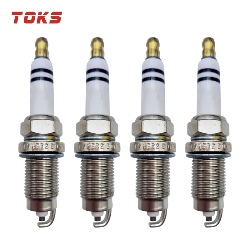 TOKS 4 шт. нормальная Свеча зажигания 101905601B 0241140512 F7HER2 для VW Polo Golf Canddy Seat Fabia Skoda Ibiza