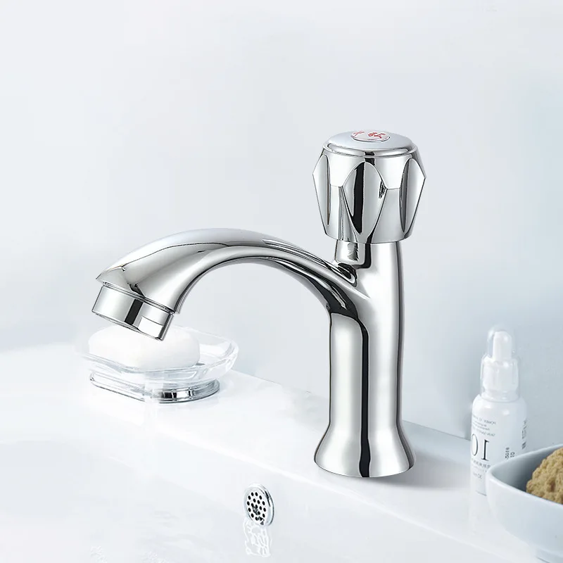 

Zinc Alloy Basin Cold Water Faucet Toilet Faucet Bathroom Cabinet Leading Pedestal Cold Water Faucet