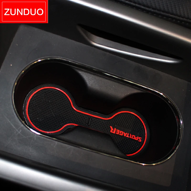 Car Gate Slot Cup Mat for KIA Sportage 3 2011 2012 2013 2014 2015 Door Groove Mats Anti-Slip Cup pad Cover Interior Accessories