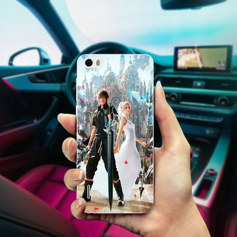 Мягкие чехлы для телефонов huawei P20 P10 P9 P8 Lite mate 10 Pro Y5 Y6 II Y7 Honor 6X7X9 Lite Final Fantasy Noctis and Puppy XV Art