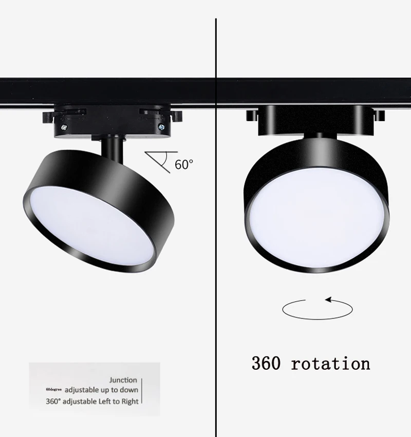 Led COB Track light aluminum 9w 12W 18W Ceiling Rail Track lighting Spot on Rail Spotlights Replace Halogen Lamps AC220V 3