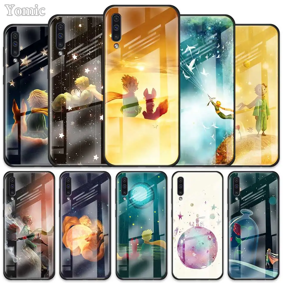 Стеклянный чехол для Samsung Galaxy A50 A51 A70 A71 A01 A10 A11 A20 A21 A30 A31 A40 A41 A81 M21 M31 M51 Маленький