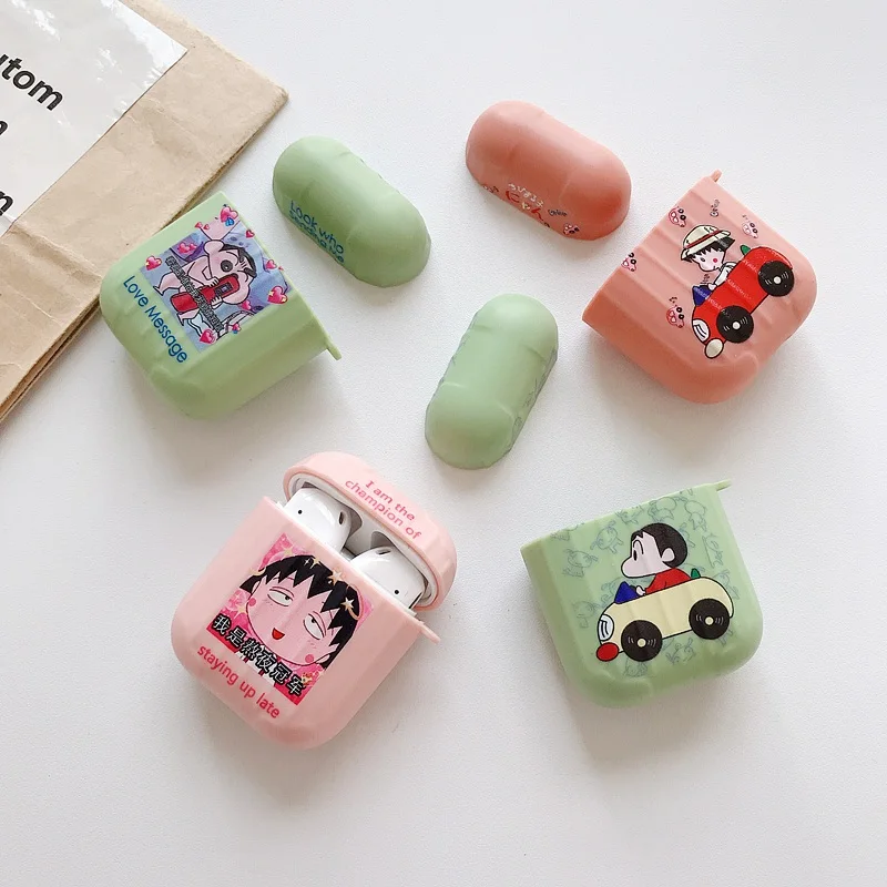 Силиконовый чехол funda для airpods 1/2, чехол с милым рисунком, Роскошный чехол для Apple air pods 2, беспроводной чехол для наушников