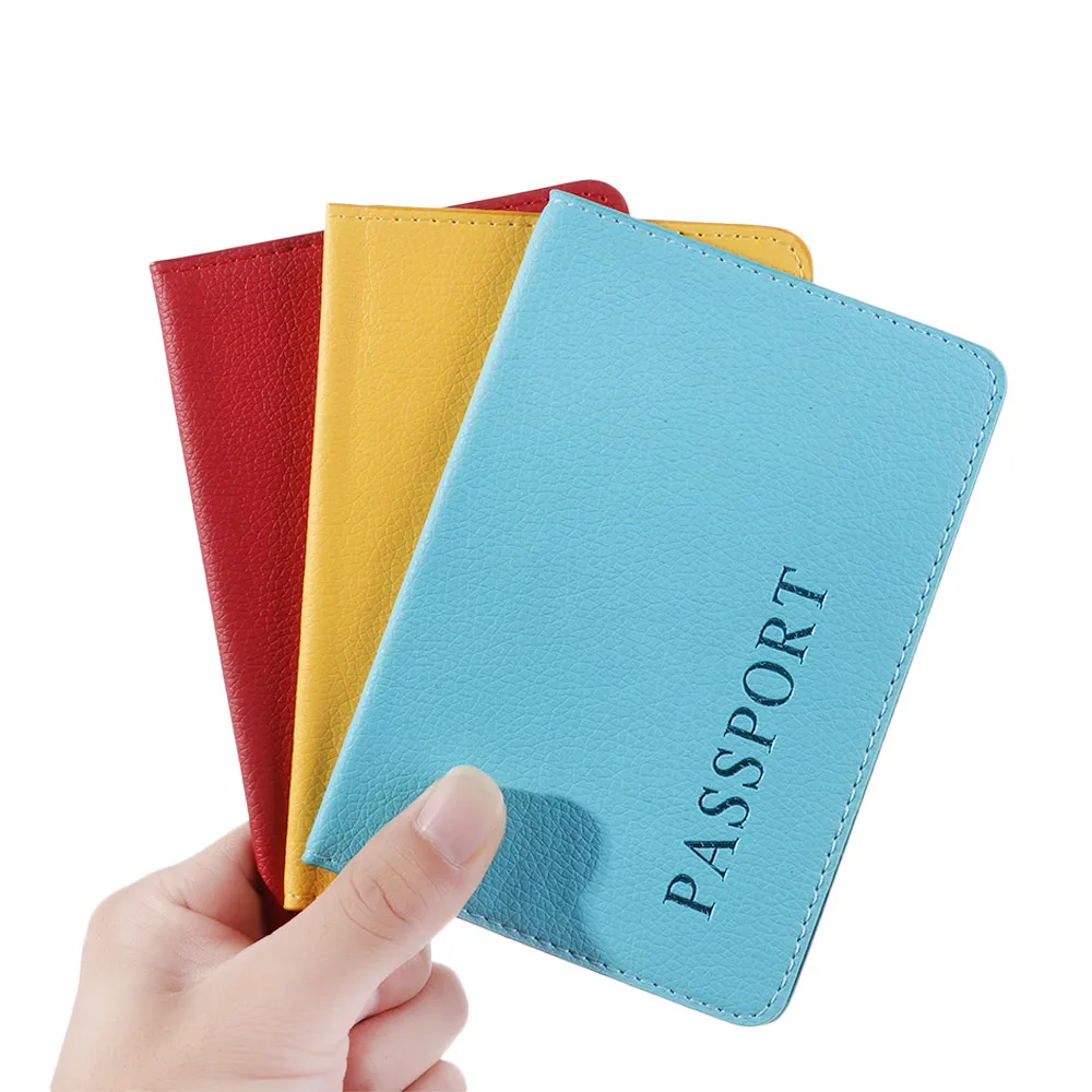 Portable Travel Passport Cover Protector Wallet Business Card Case Soft Passport Holder Ticket Holder Package Travel Accessories