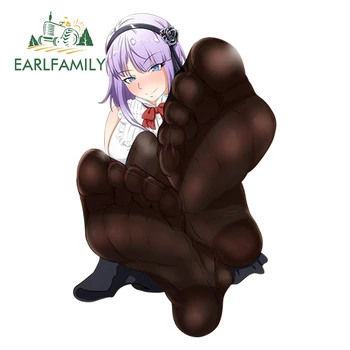 

EARLFAMILY 13cm x 8.2cm Anime DIY Car Styling Dagashi Kashi Shidare Hotaru Waterproof Protection Film Decoration Stickers Vinyl