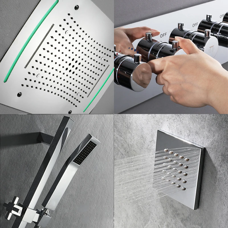 Термостатический смеситель с клапаном и сенсорной панелью