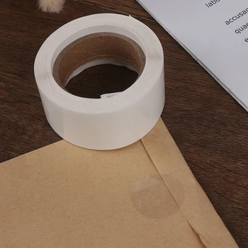

500pcs/Roll clear sticker scrapbooking for package evenlope seal labels sticker Office stationery sticker