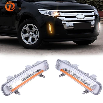 

POSSBYA Fit for Ford Edge (first generation)2011 2012 2013 2014 Facelift LED Daytime Running Lights With Turn Signal Lamps